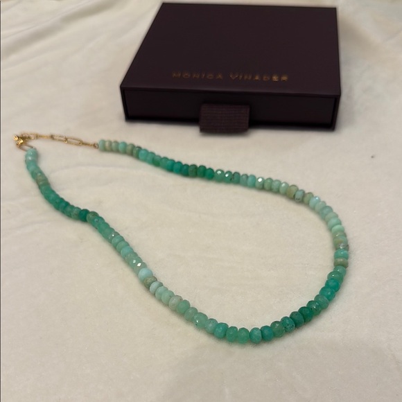 Monica Vinader Green Beaded Necklace - Picture 1 of 3